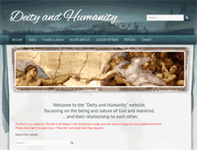 Tablet Screenshot of deityandhumanity.com